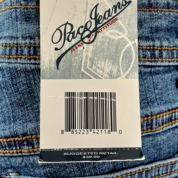 NWT Paco Jeans Capri Denim Belt Beaded 9 (28×22) - Picture 5 of 6